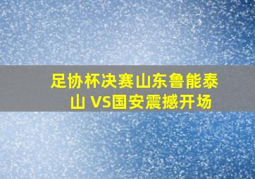 足协杯决赛山东鲁能泰山 VS国安震撼开场